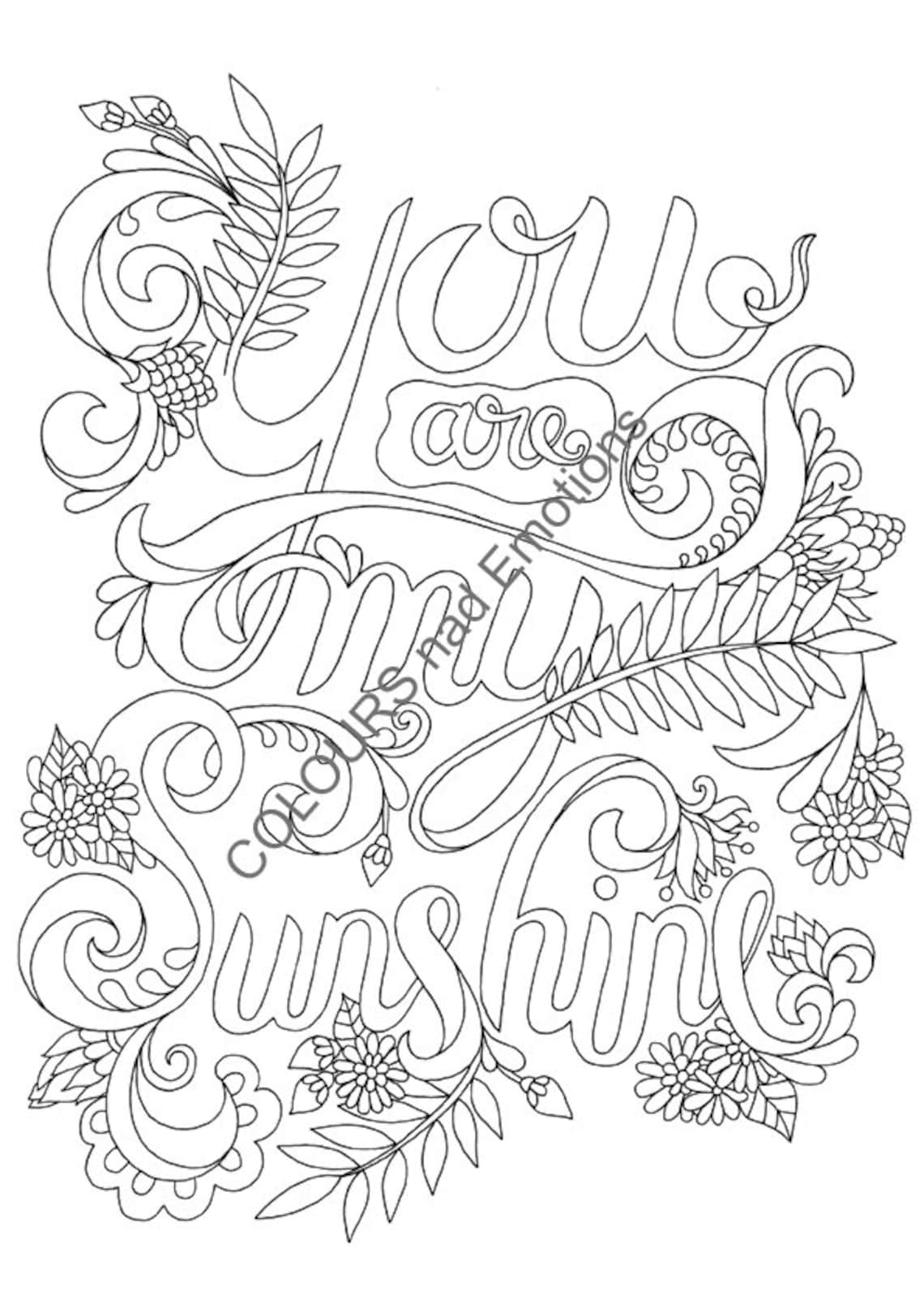 Sunshine Coloring Pages Printable 43