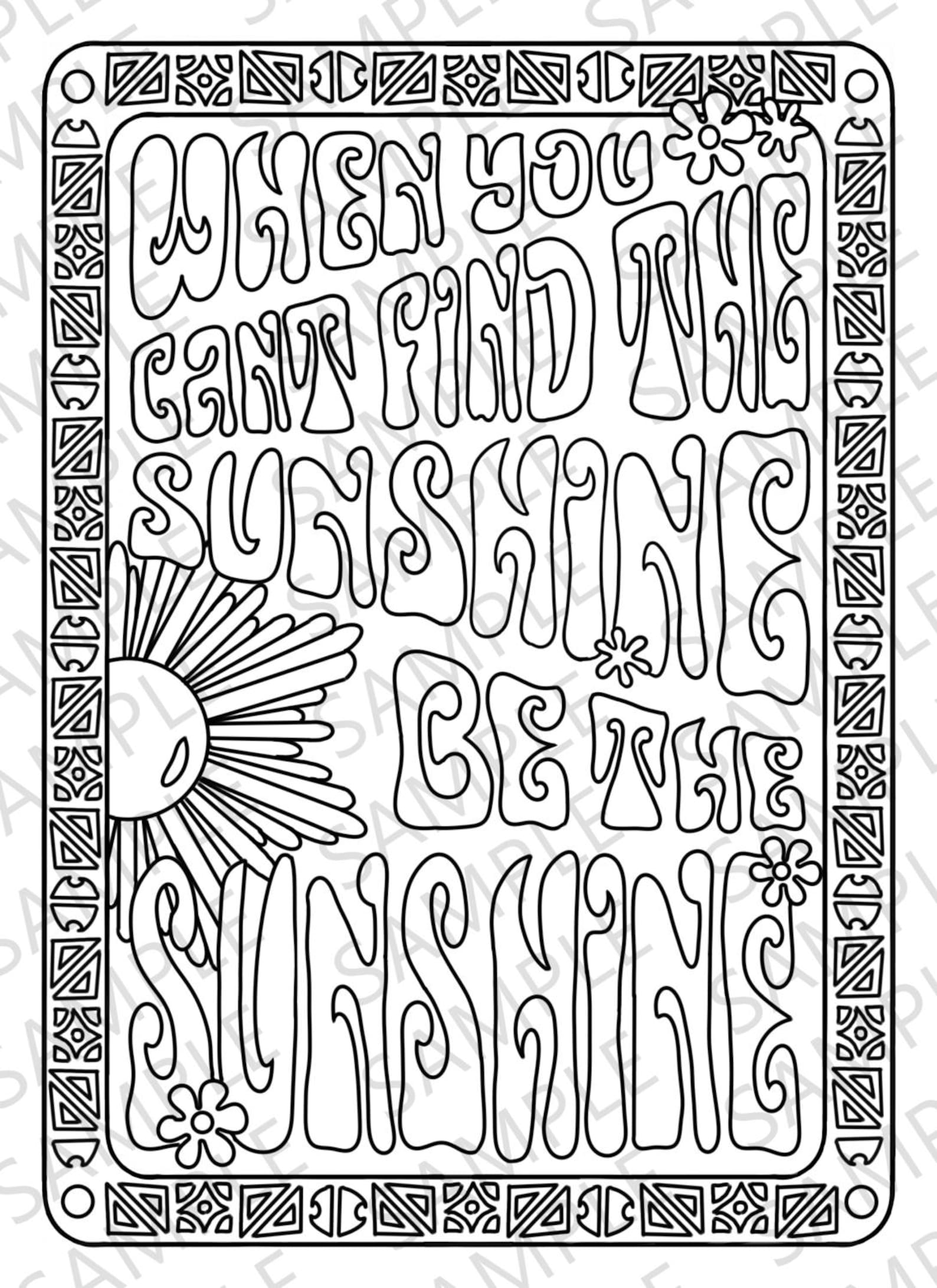 Sunshine Coloring Pages Printable 45