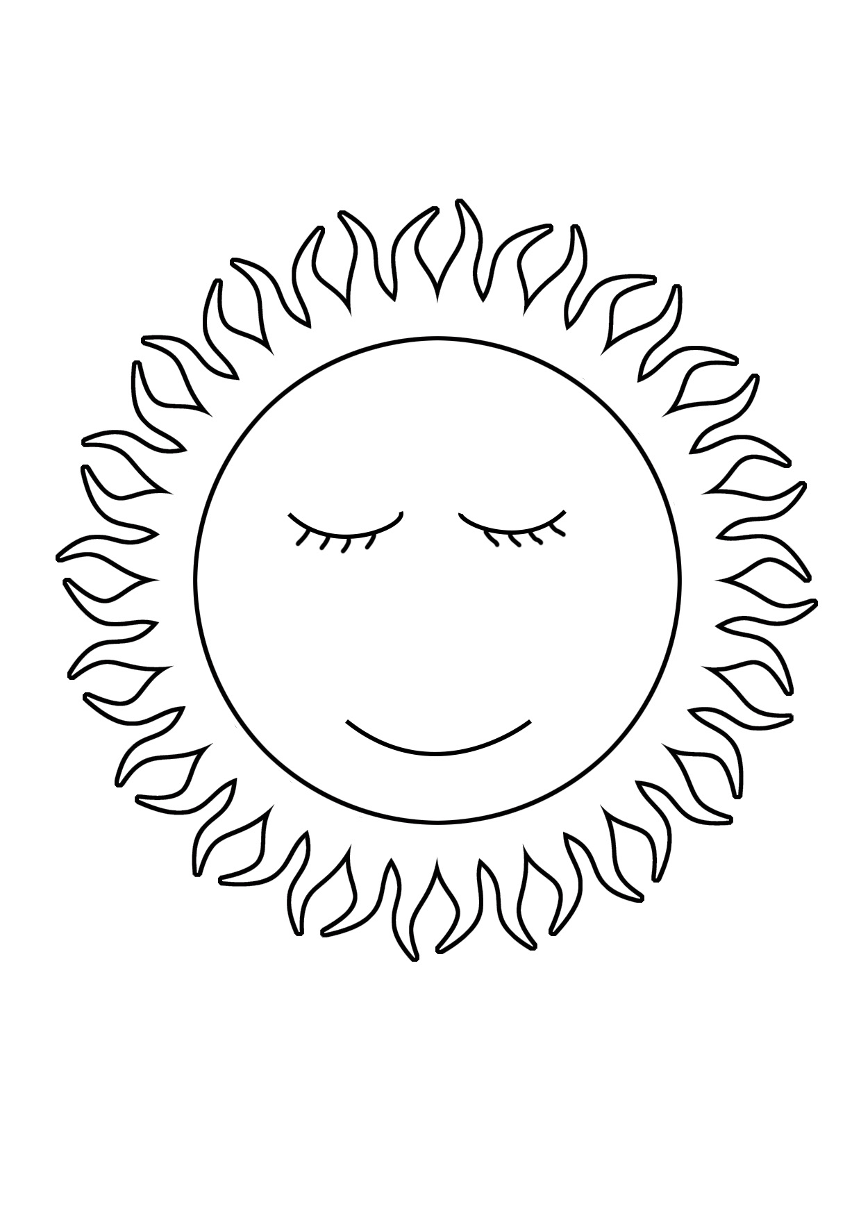 Sunshine Coloring Pages Printable 47