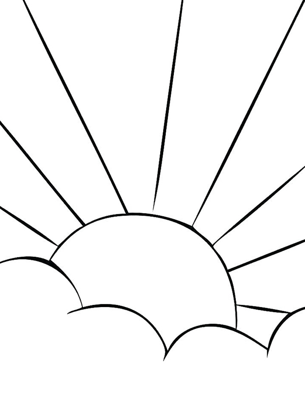 Sunshine Coloring Pages Printable 54