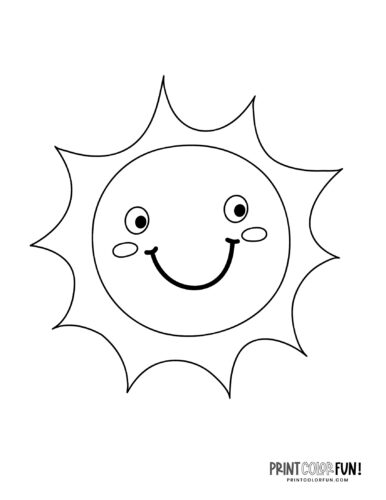 Sunshine Coloring Pages Printable 62