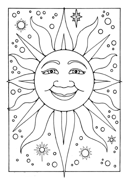 Sunshine Coloring Pages Printable 63