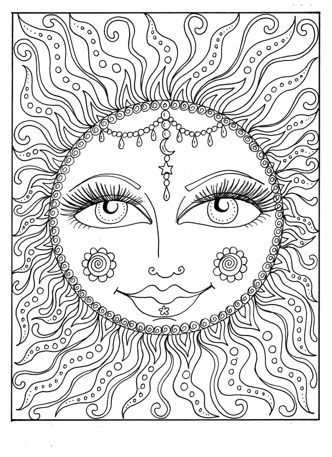 Sunshine Coloring Pages Printable 64