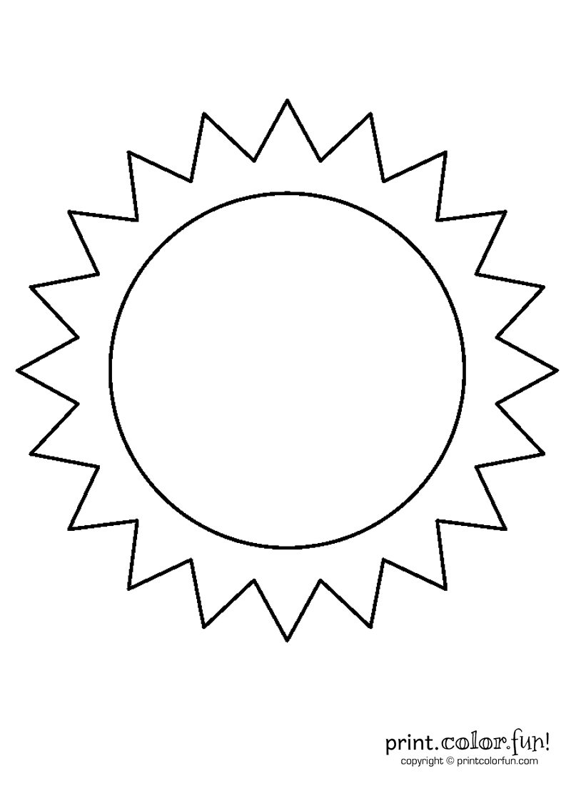 Sunshine Coloring Pages Printable 74