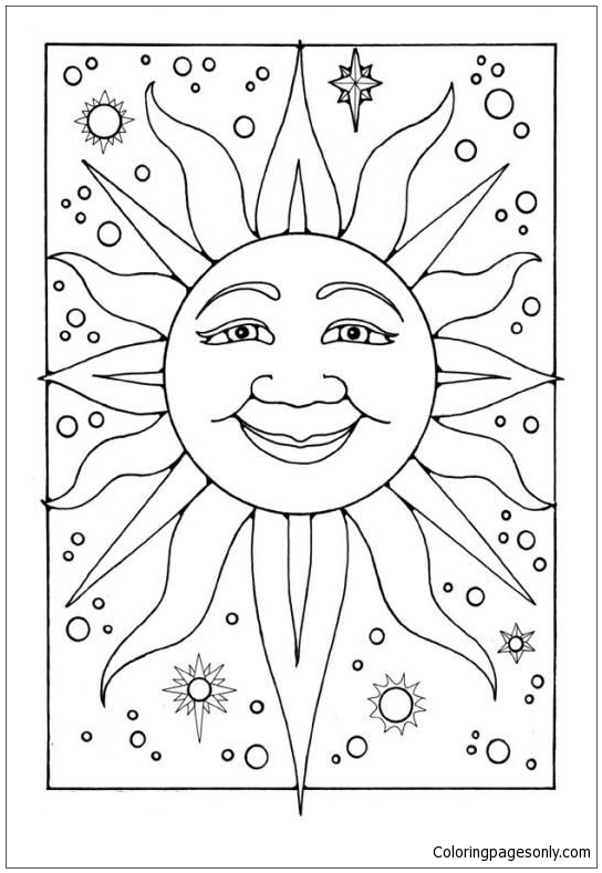 Sunshine Coloring Pages Printable 79