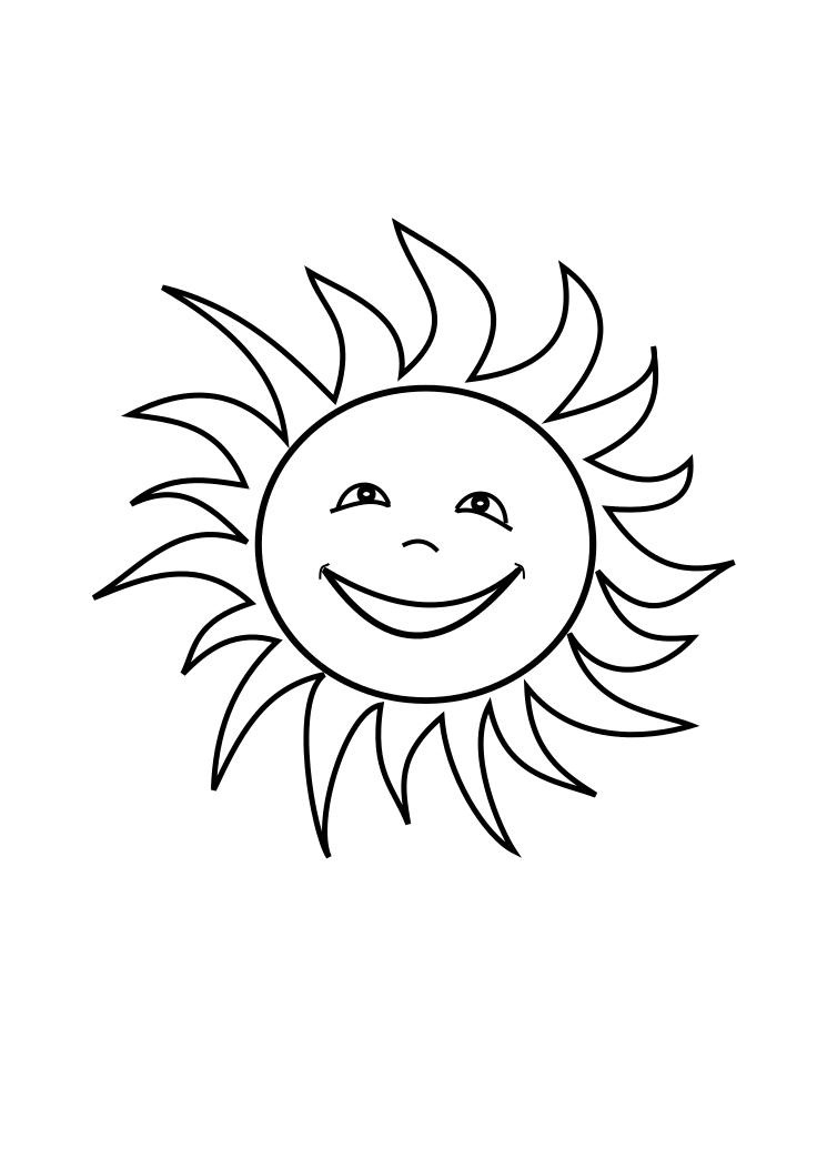 Sunshine Coloring Pages Printable 80