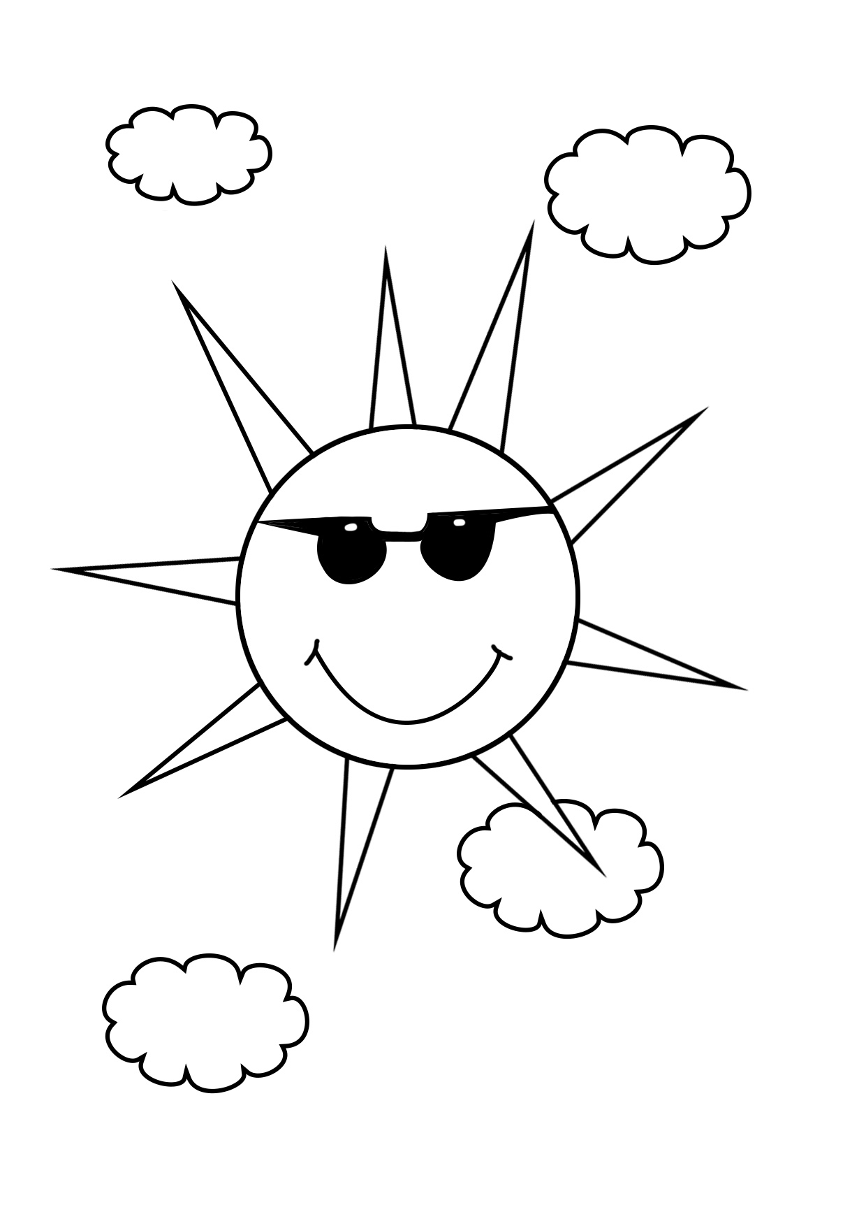 Sunshine Coloring Pages Printable 84