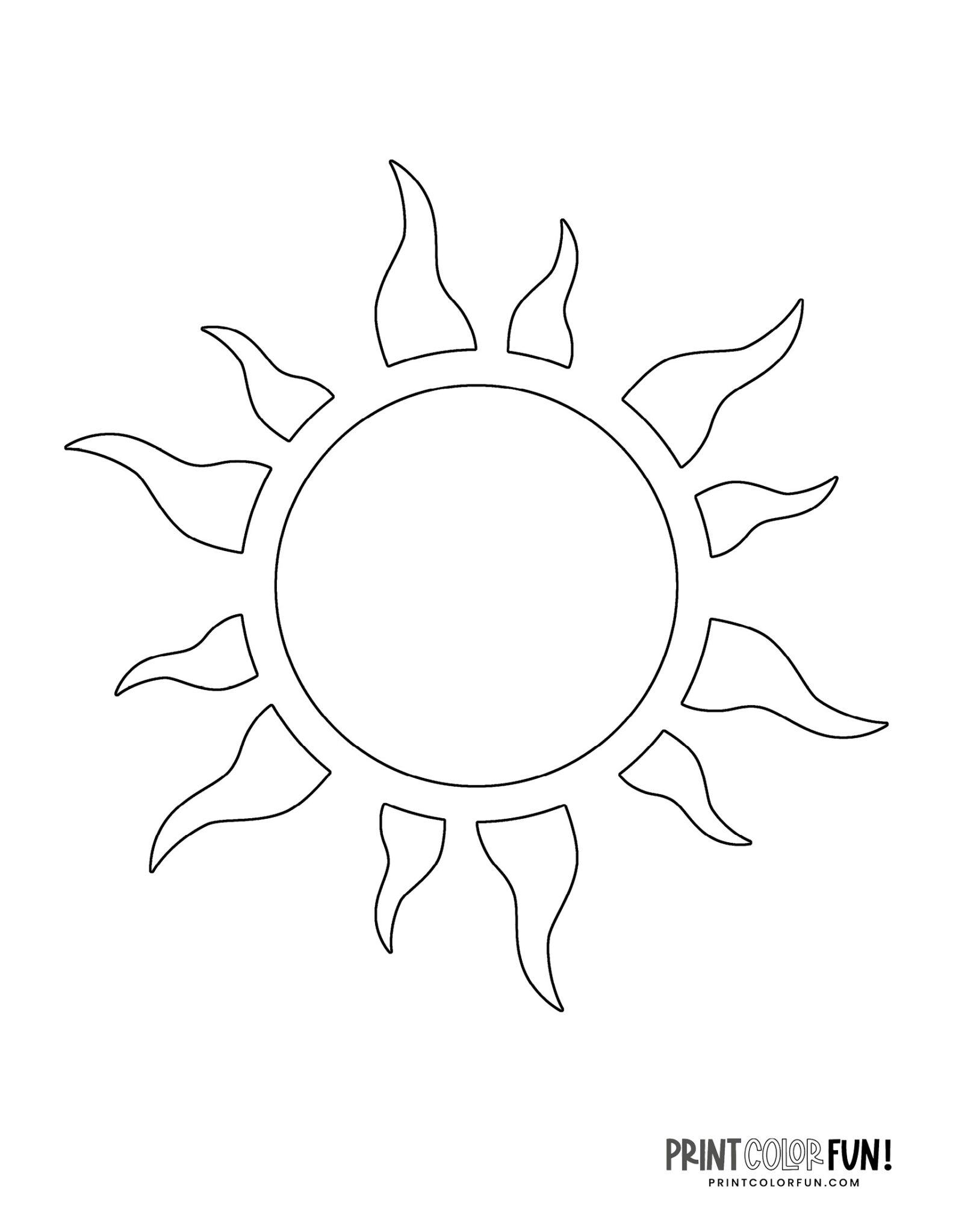 Sunshine Coloring Pages Printable 89