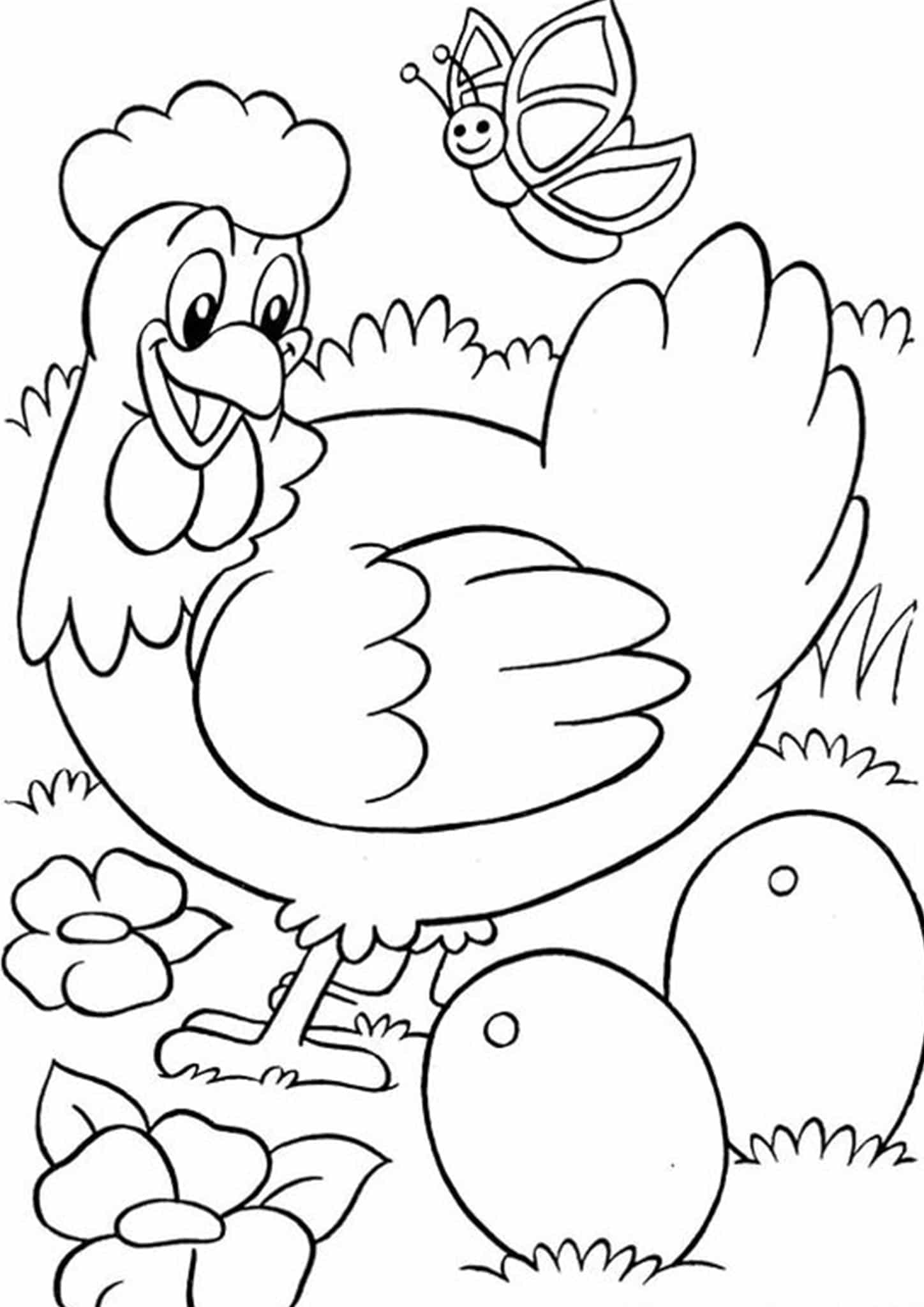 30 Coloring Picture Of Chicken 38