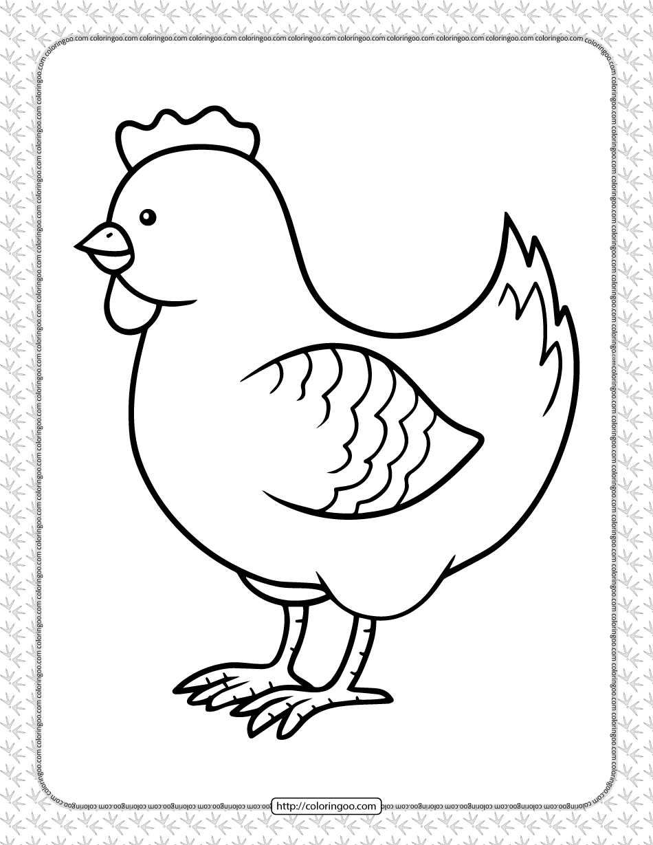 30 Coloring Picture Of Chicken 45