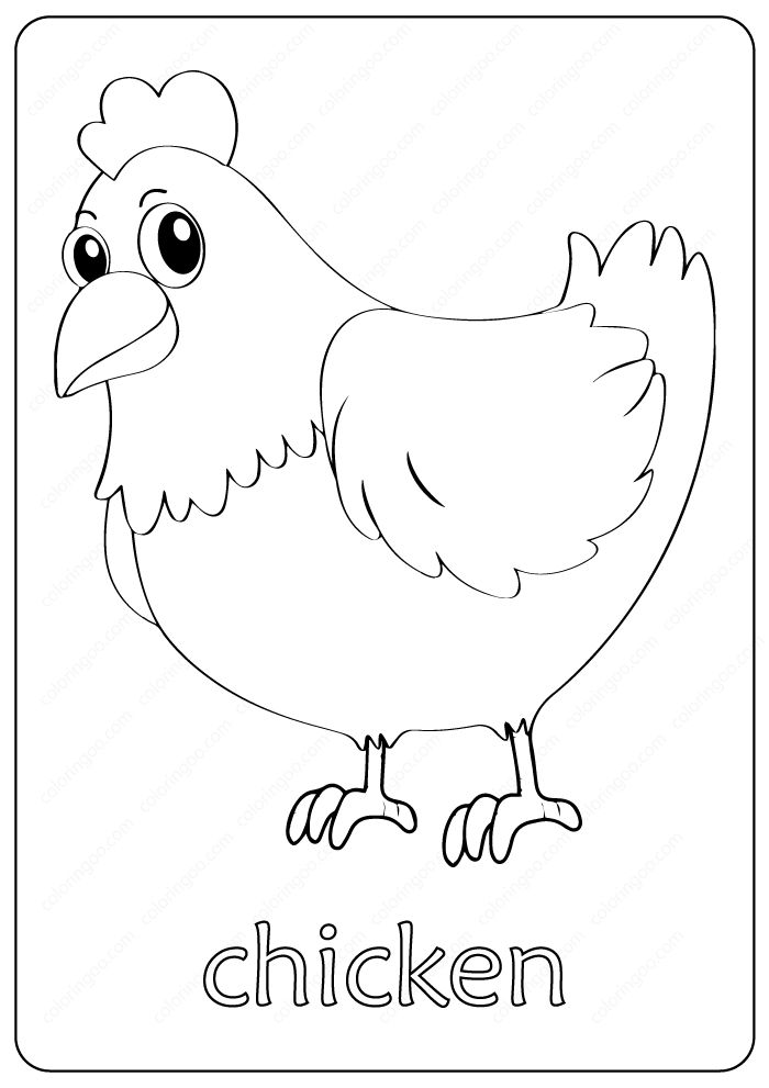 30 Coloring Picture Of Chicken 59