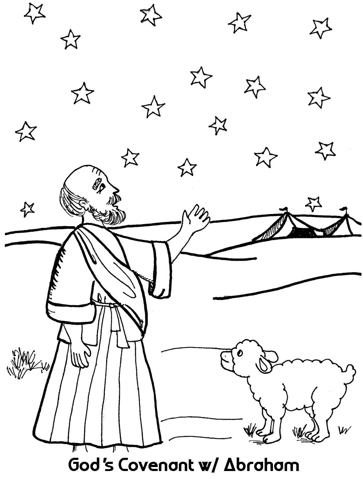 35 Coloring Pages Abraham And Sarah 42