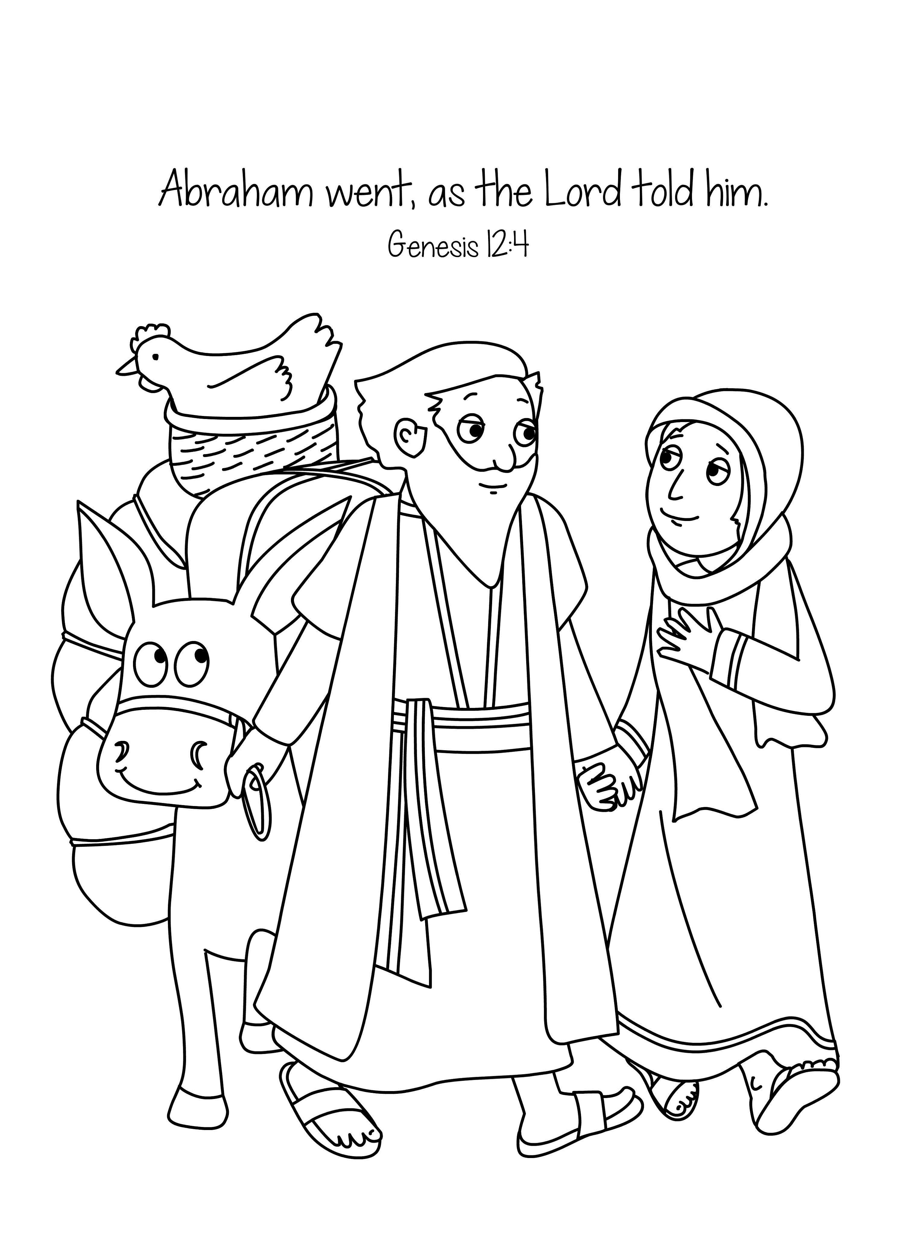 35 Coloring Pages Abraham And Sarah 46