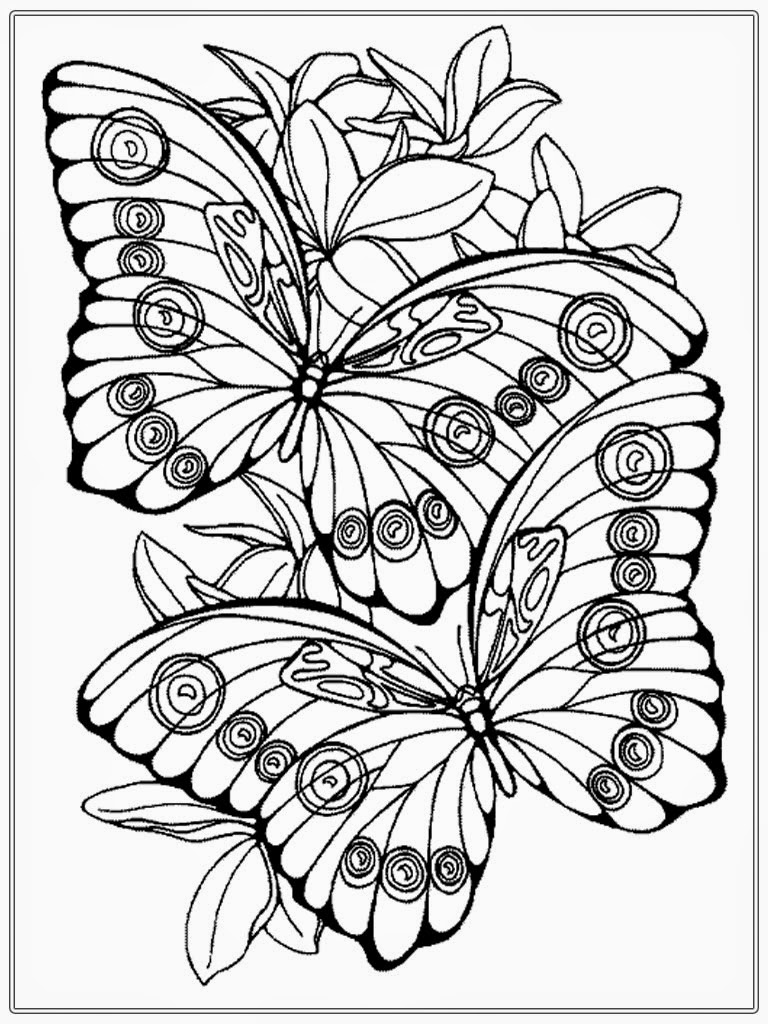 55 Butterflies Coloring Pages Printable 23