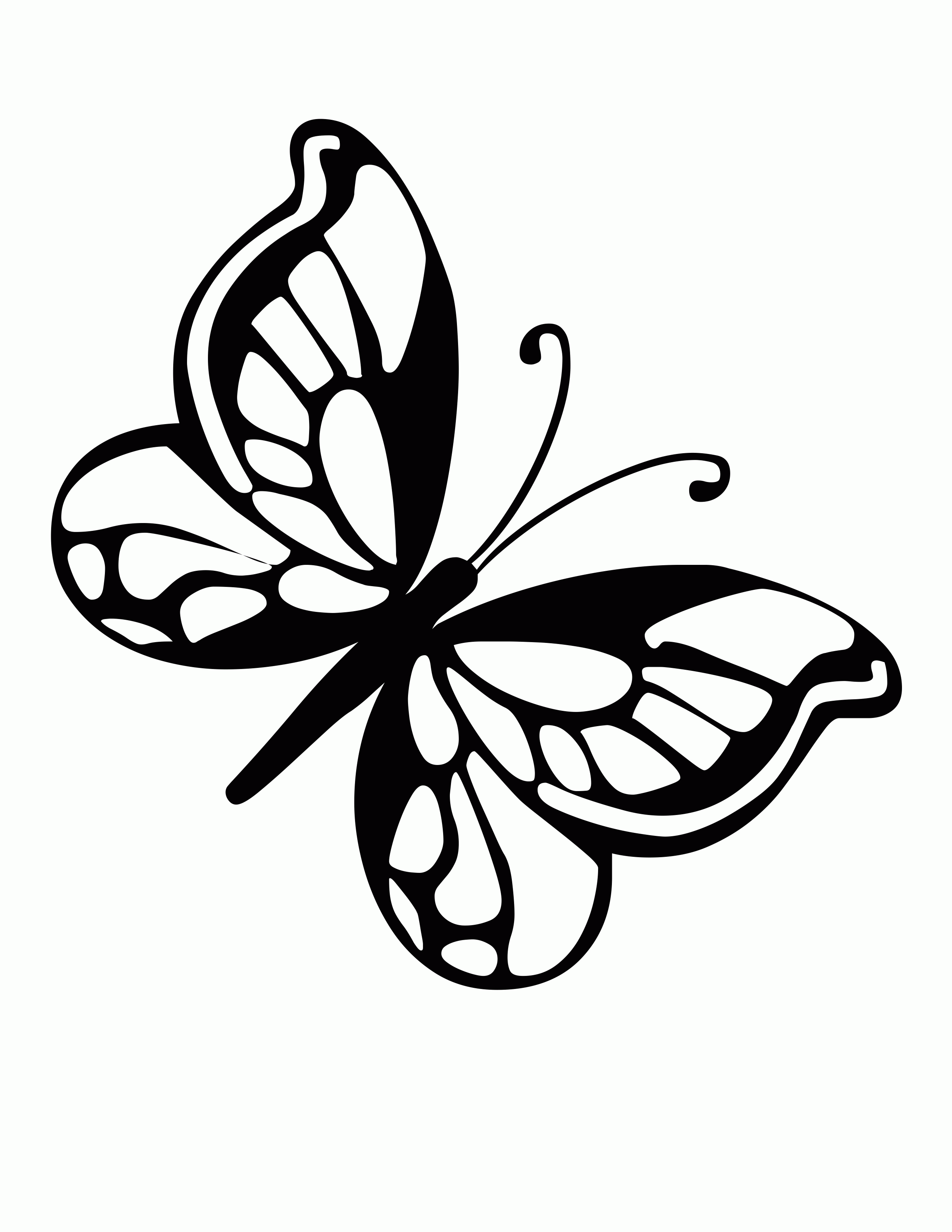 55 Butterflies Coloring Pages Printable 31