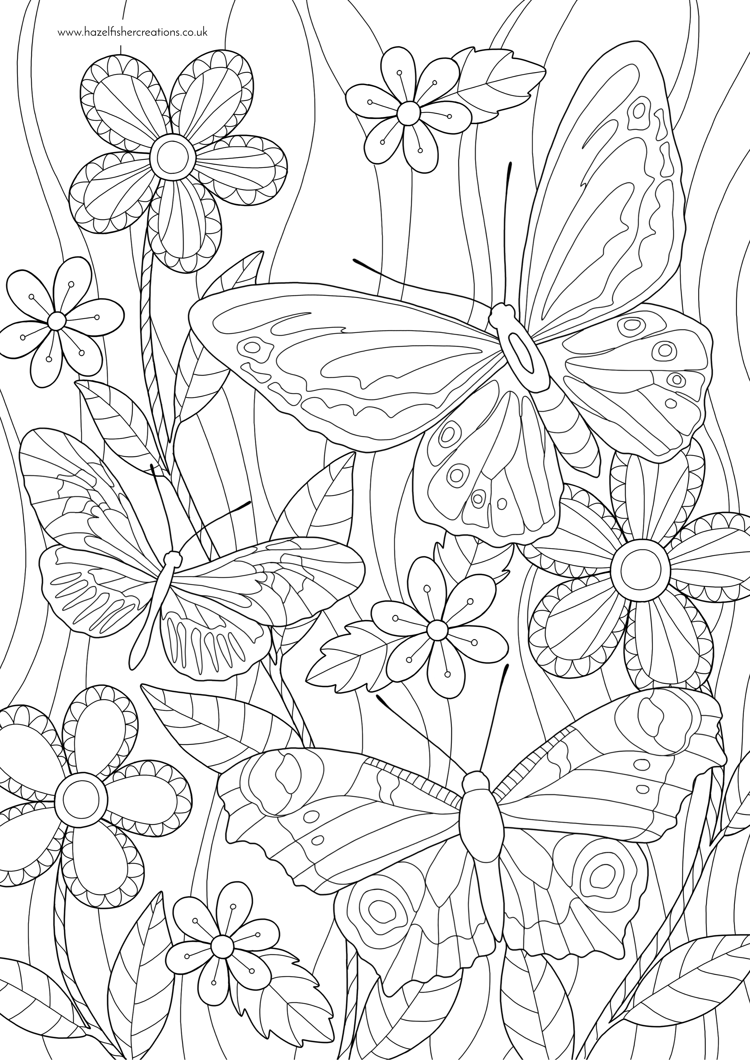 55 Butterflies Coloring Pages Printable 35