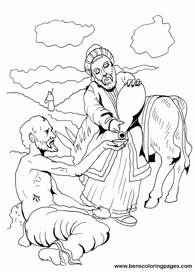 55 The Good Samaritan Coloring Page 19