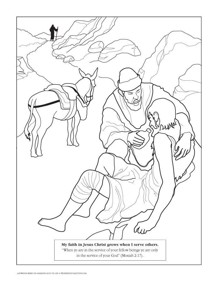 55 The Good Samaritan Coloring Page 25