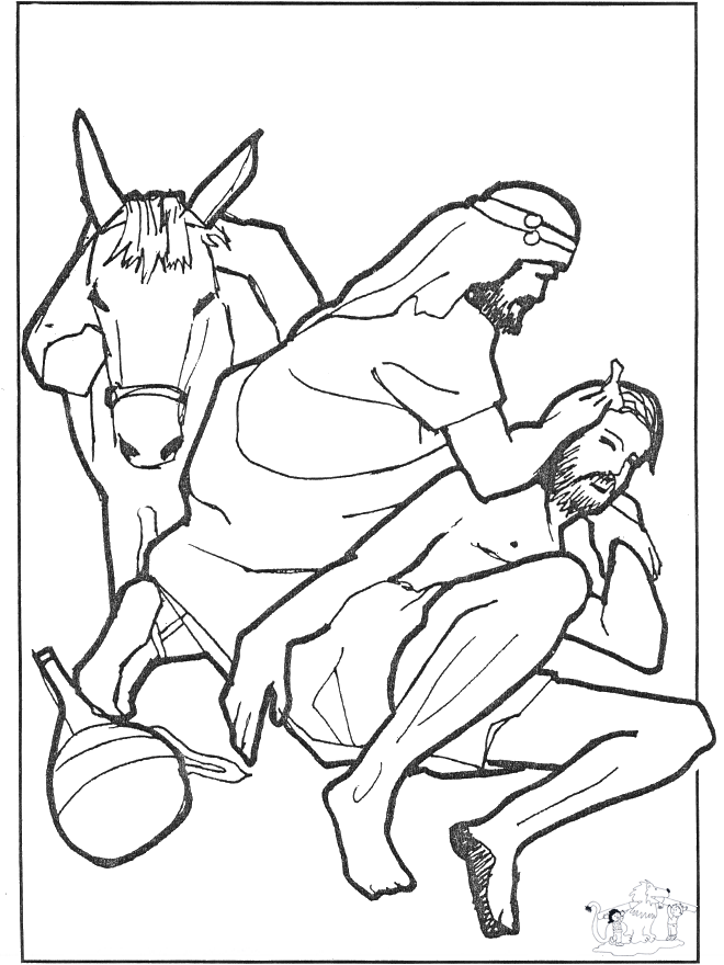 55 The Good Samaritan Coloring Page 28