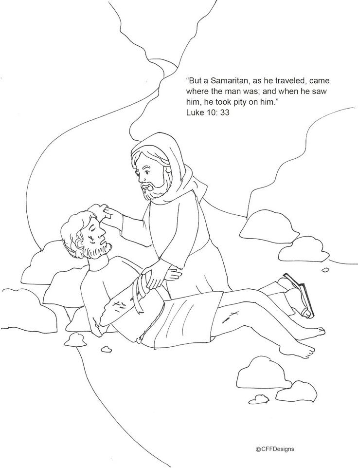 55 The Good Samaritan Coloring Page 33