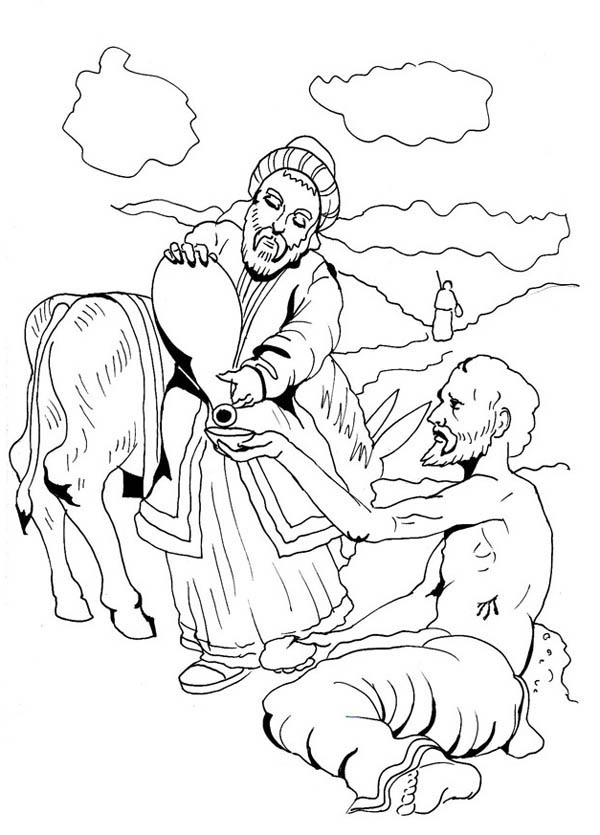 55 The Good Samaritan Coloring Page 34