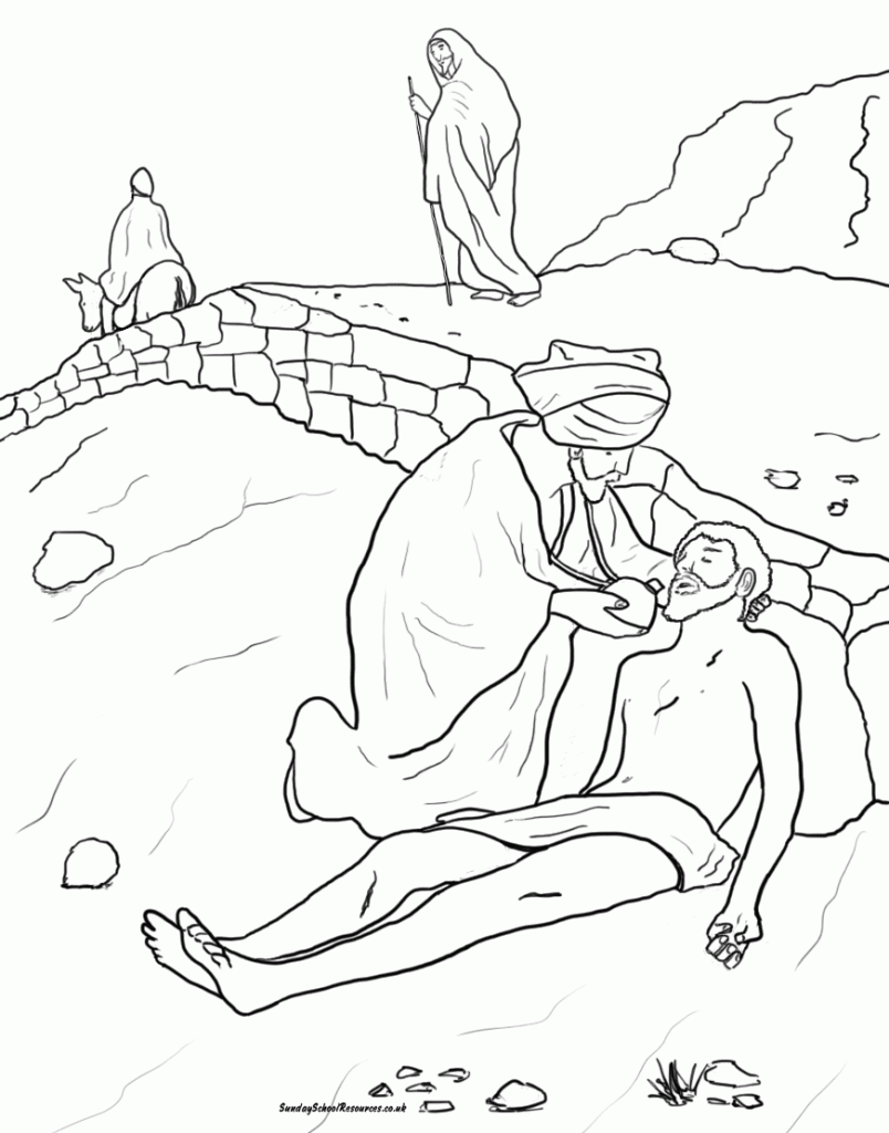 55 The Good Samaritan Coloring Page 37