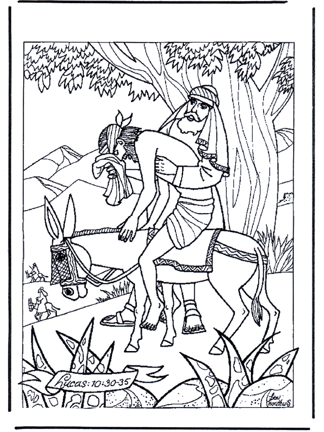 55 The Good Samaritan Coloring Page 38