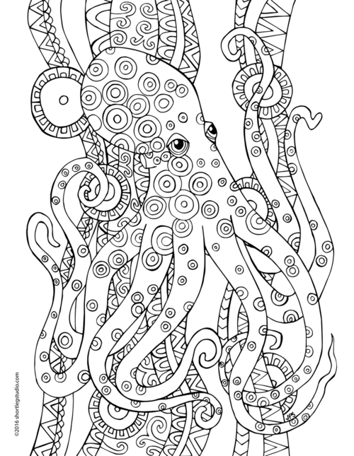 55 Underwater Ocean Coloring Pages For Adults 35