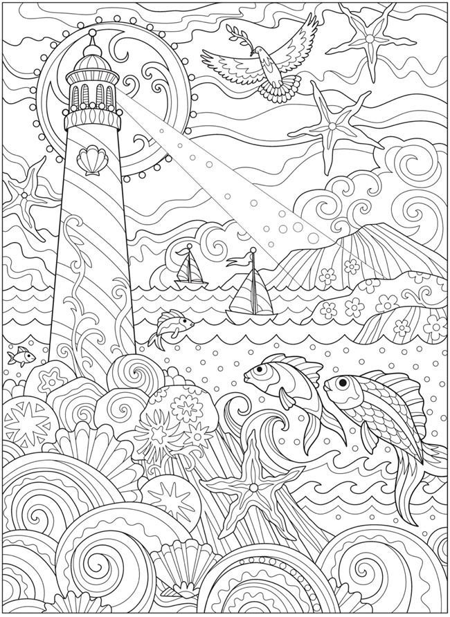 55 Underwater Ocean Coloring Pages For Adults 46