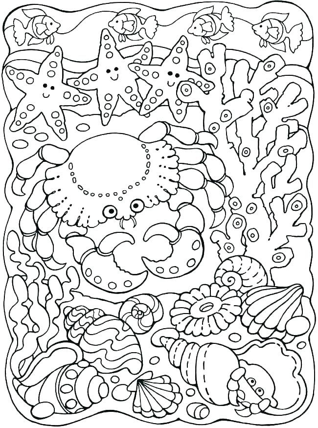 55 Underwater Ocean Coloring Pages For Adults 49