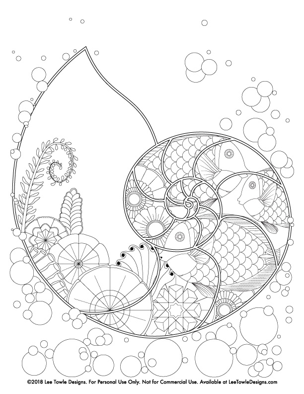 55 Underwater Ocean Coloring Pages For Adults 55