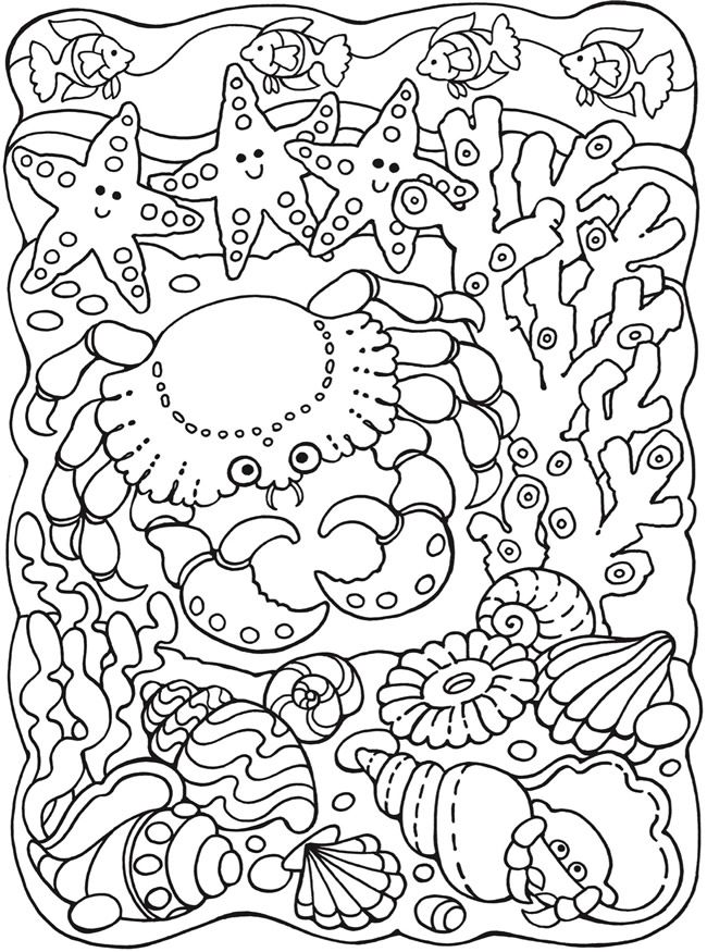 55 Underwater Ocean Coloring Pages For Adults 59