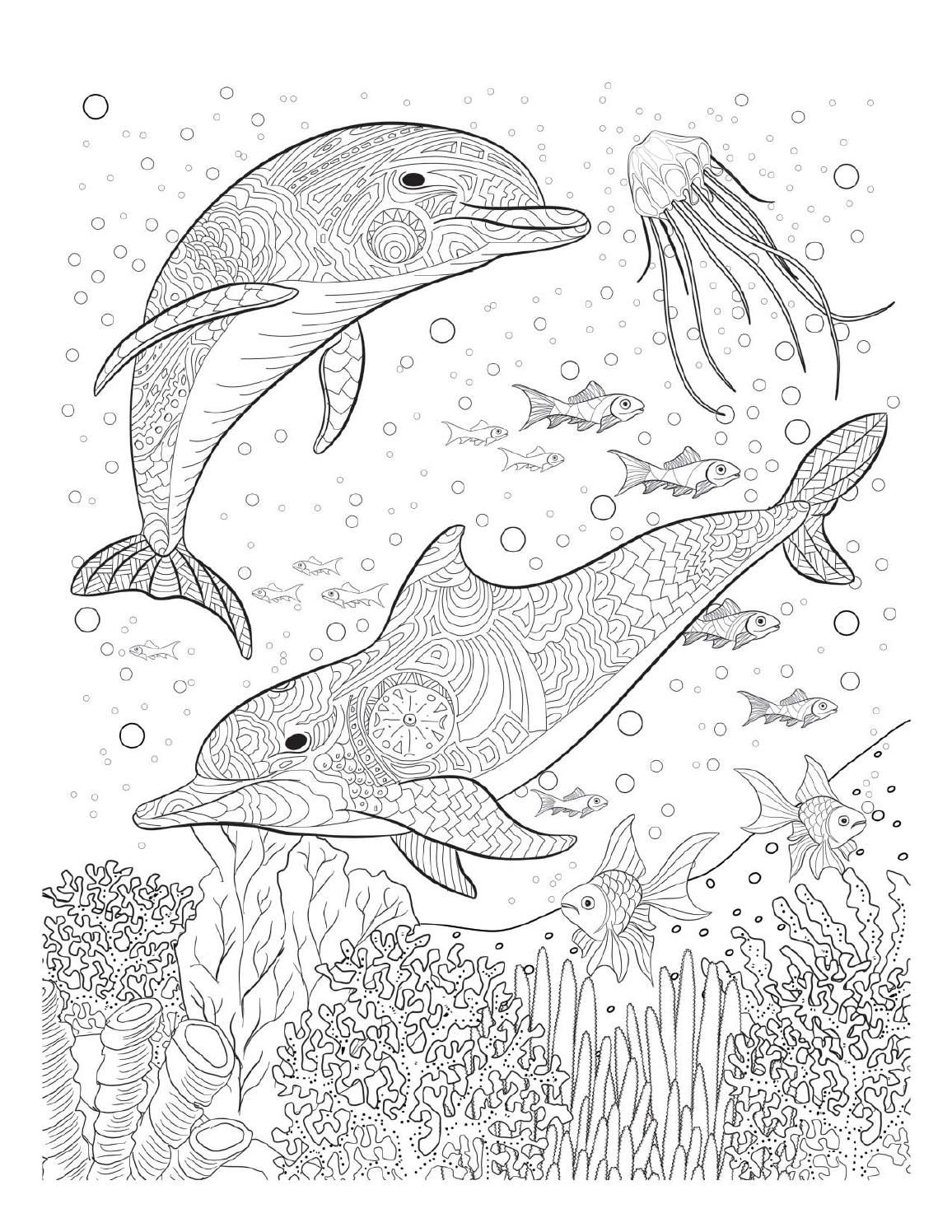 55 Underwater Ocean Coloring Pages For Adults 71