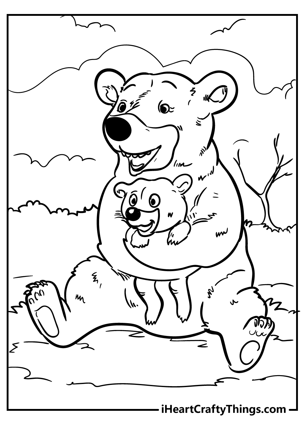 65 Realistic Bear Coloring Pages 17