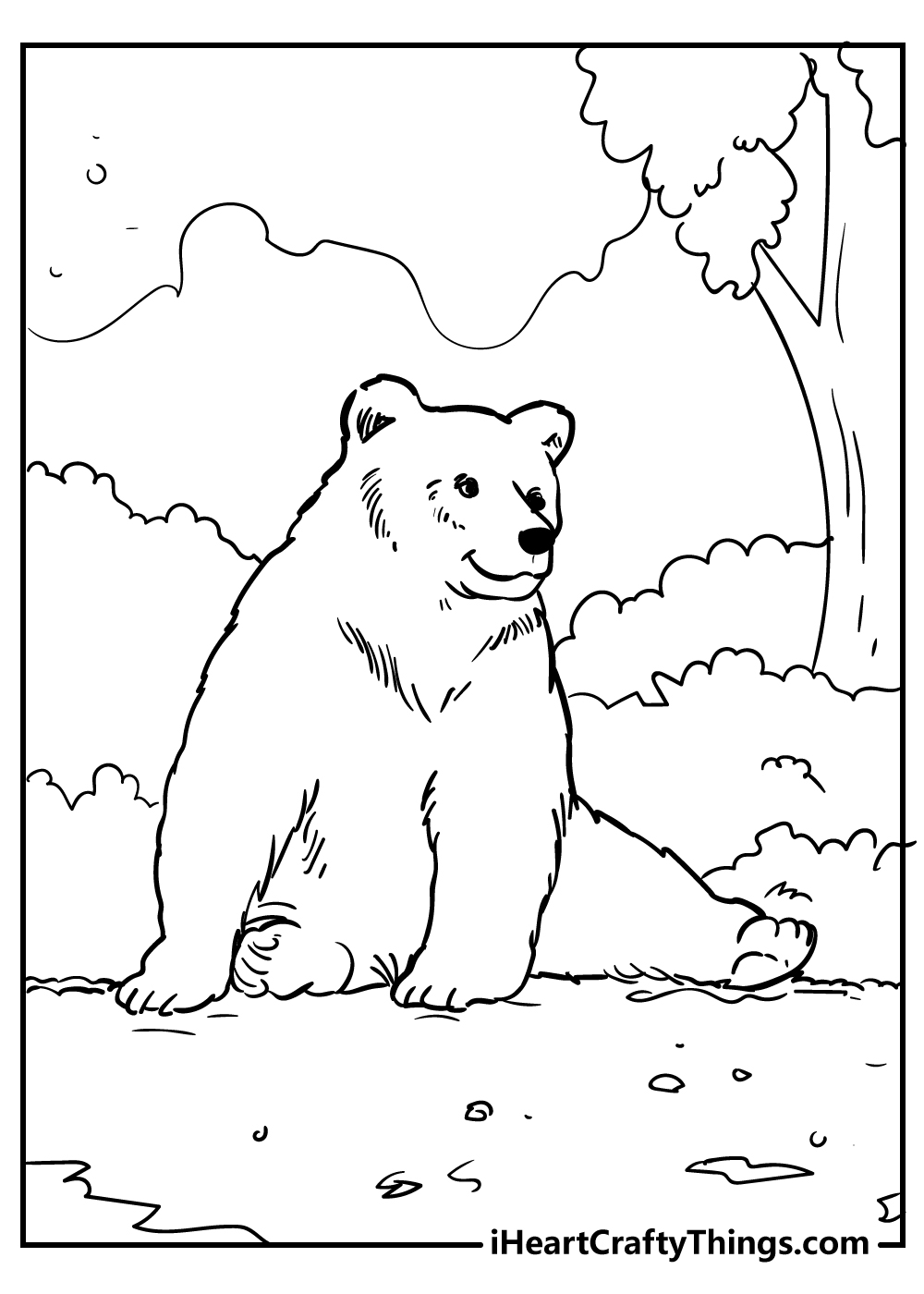 65 Realistic Bear Coloring Pages 41