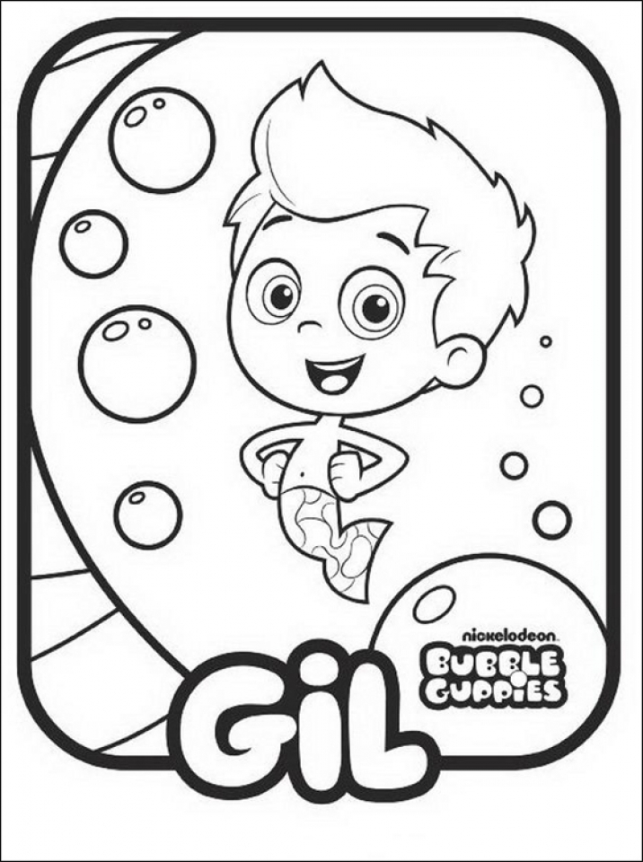 60 Printable Bubble Guppies Coloring Book 22