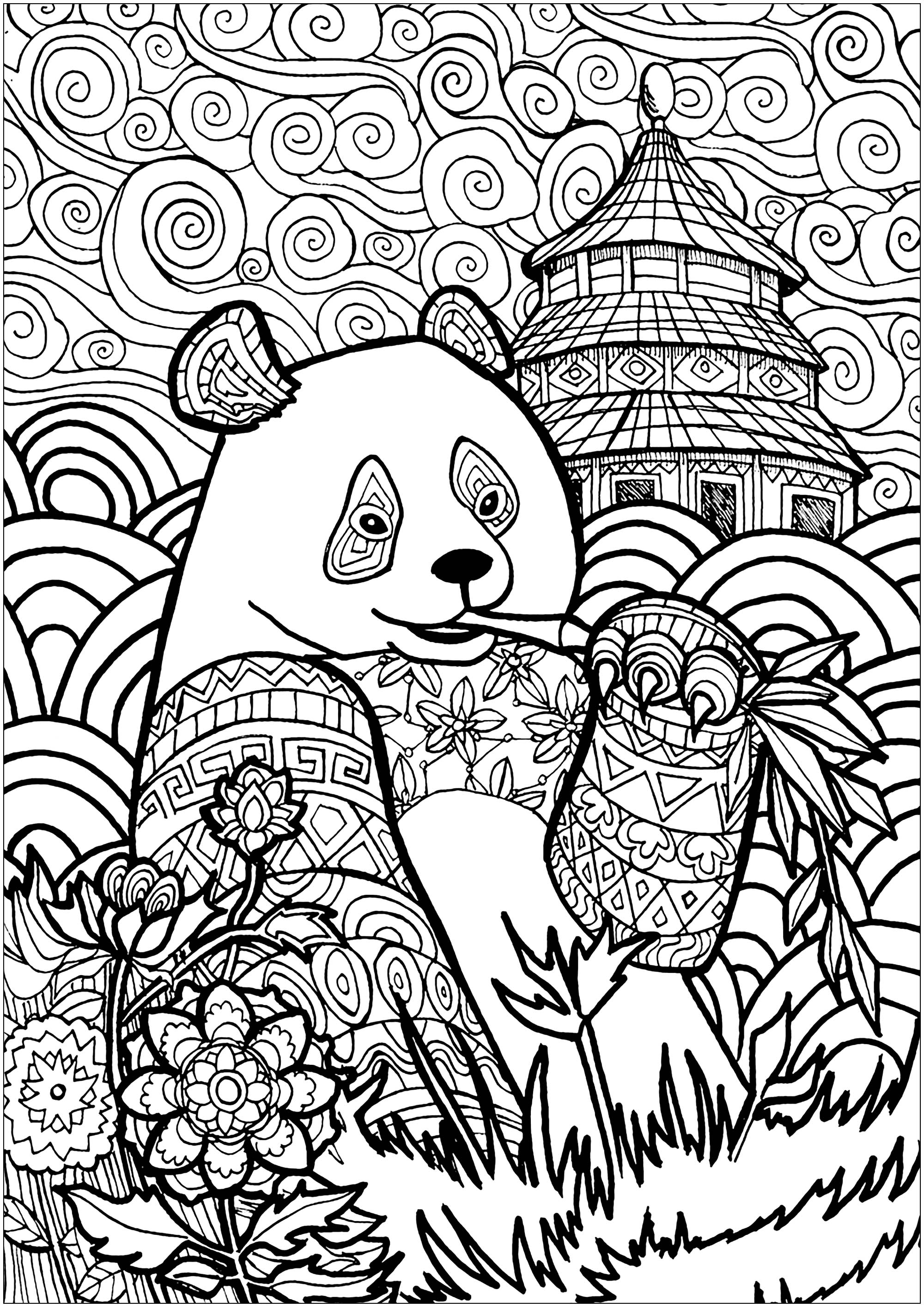 60 Printable Coloring Pages Of Cute Pandas 21