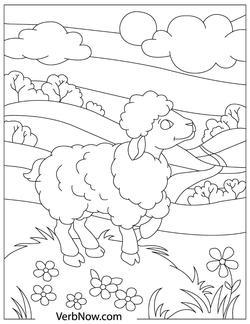 60 Printable Coloring Pages Of Sheep 1