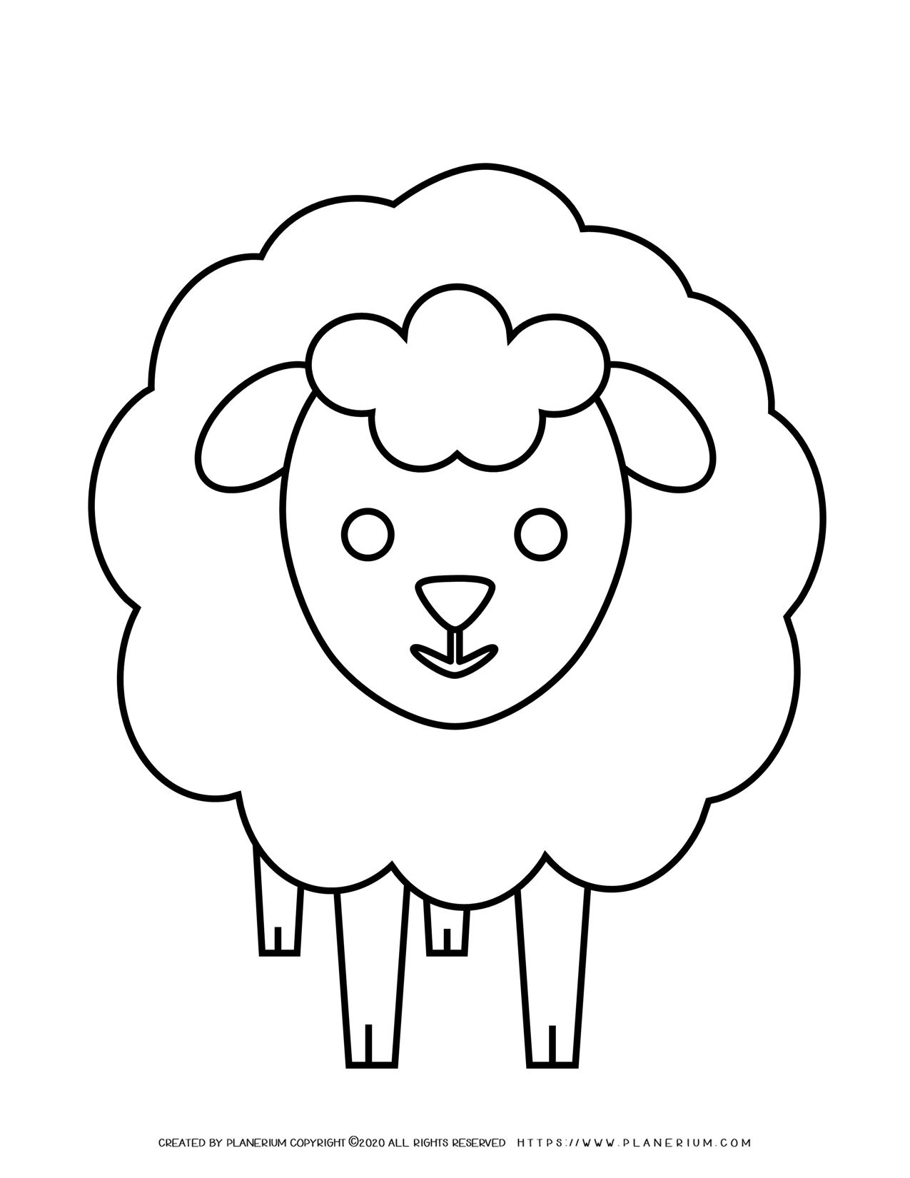 60 Printable Coloring Pages Of Sheep 5