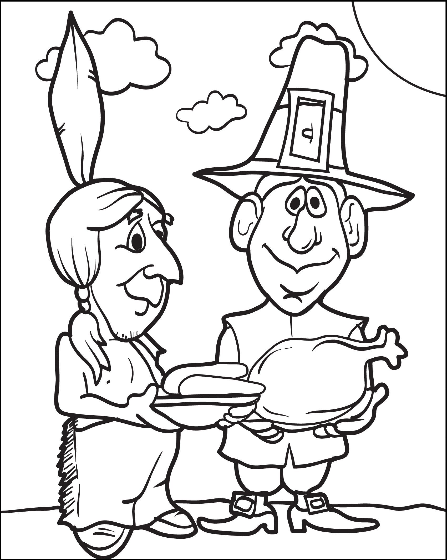 60 Printable Pilgrims Coloring Sheet 61