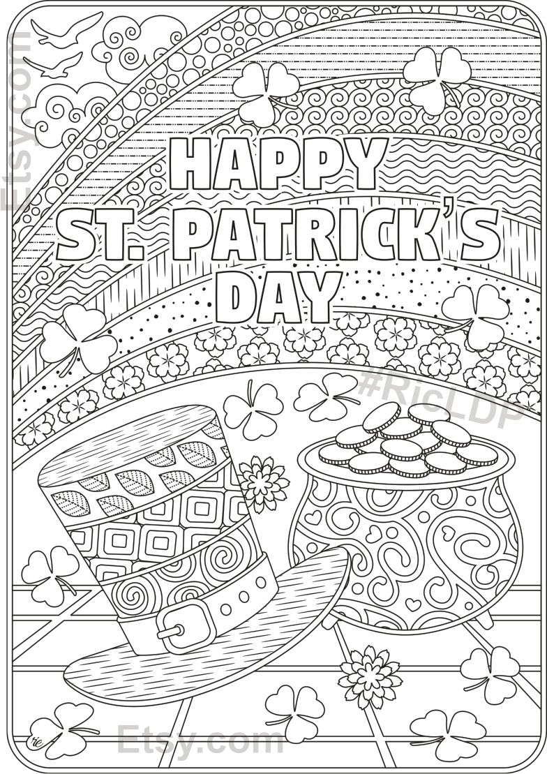 60 Printable St Patrick Coloring 29