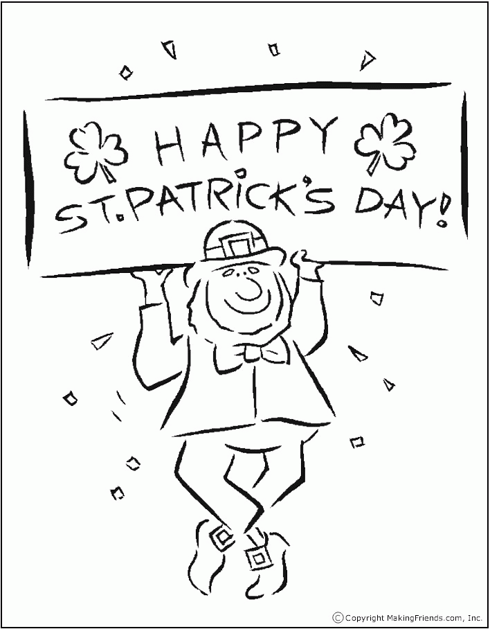 60 Printable St Patrick Coloring 32