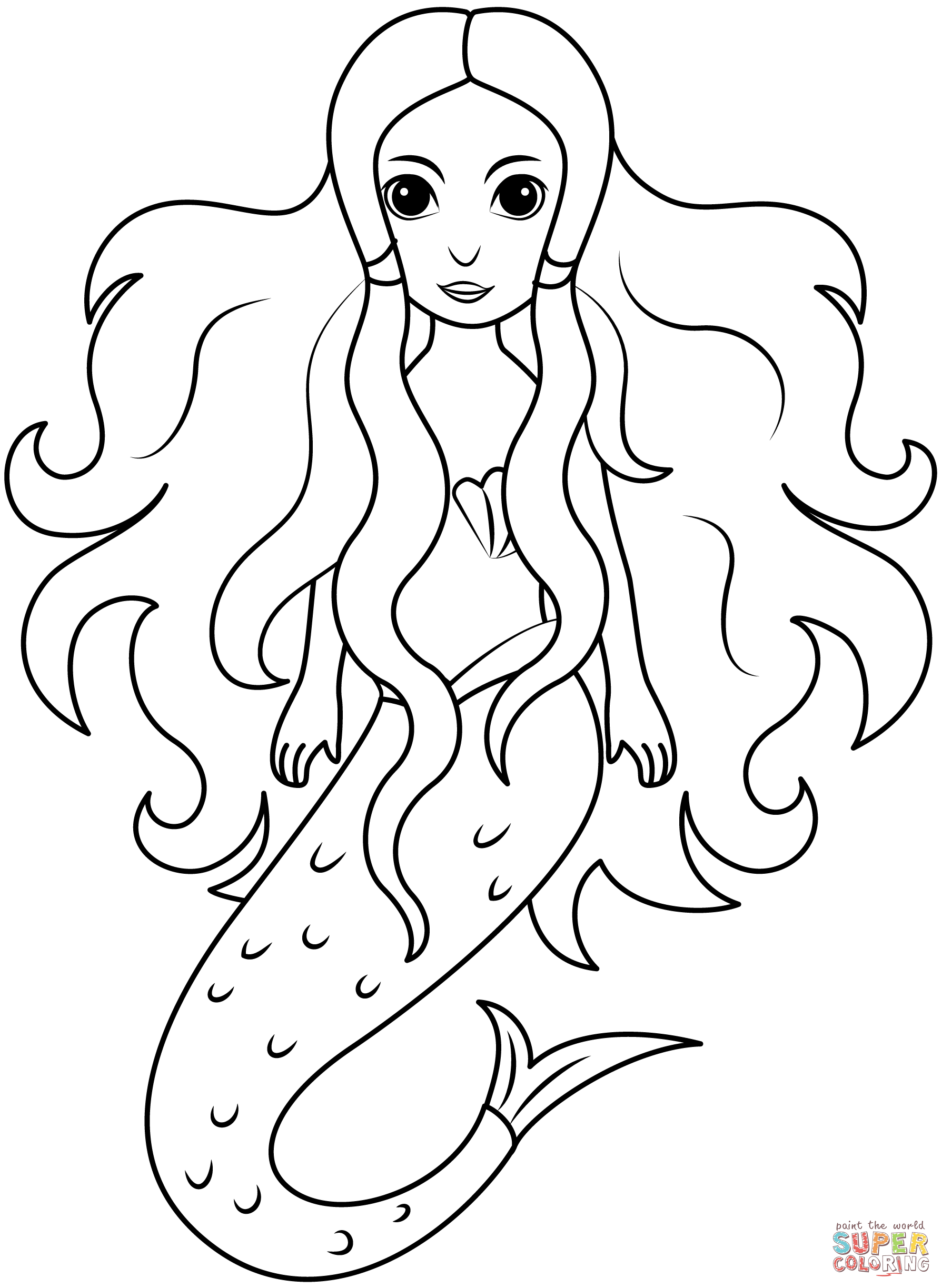 Get 85 Anime Mermaid Coloring Pages Ideas 45