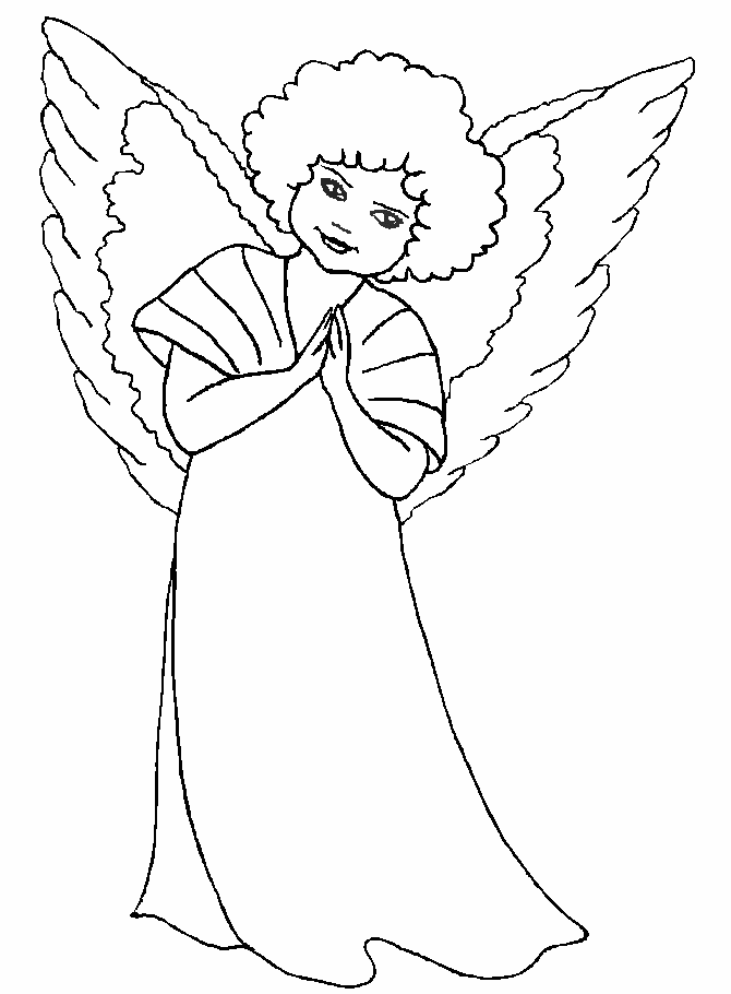 Get 85 Coloring Pages Of Christmas Angels Ideas 50