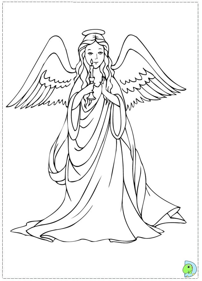 Get 85 Coloring Pages Of Christmas Angels Ideas 52